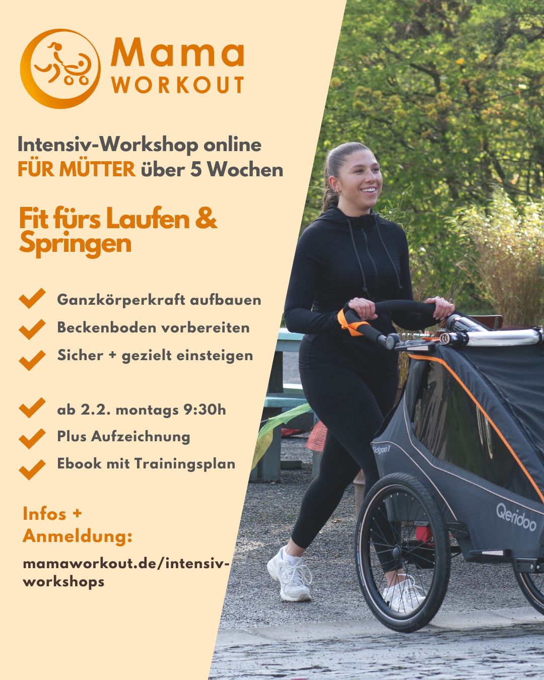 Fit für's Laufen und Springen nach der Geburt
