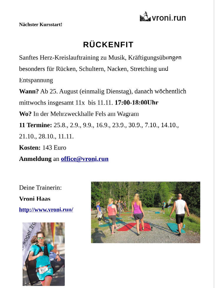 Folder Rückenfit